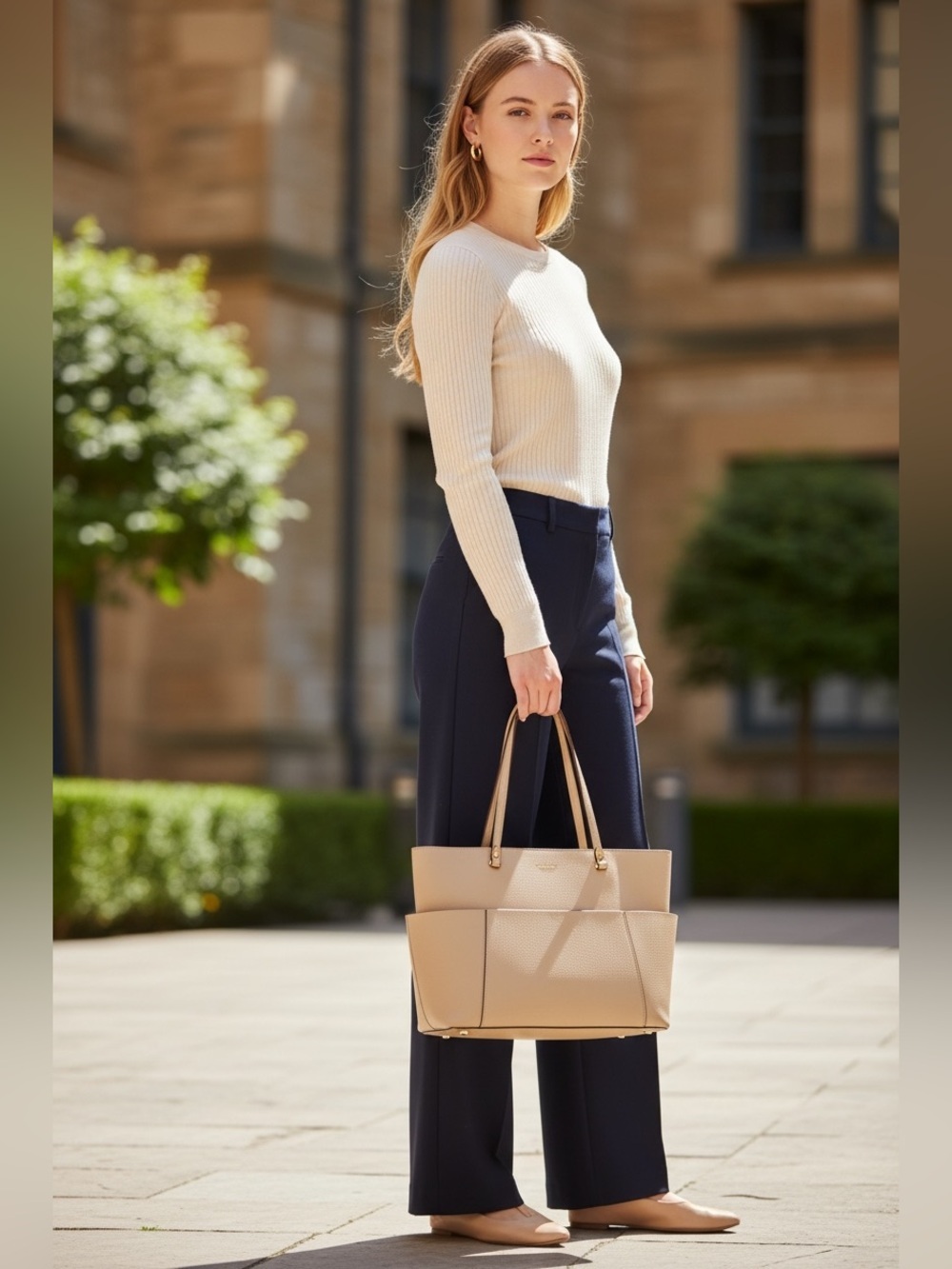 Anne Klein Tan large Tote Bag